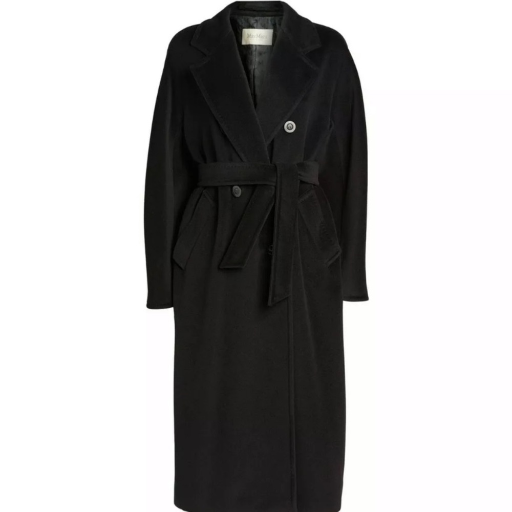 Max mara maxmara madame icon 101801 black coat - Picture 2 of 14